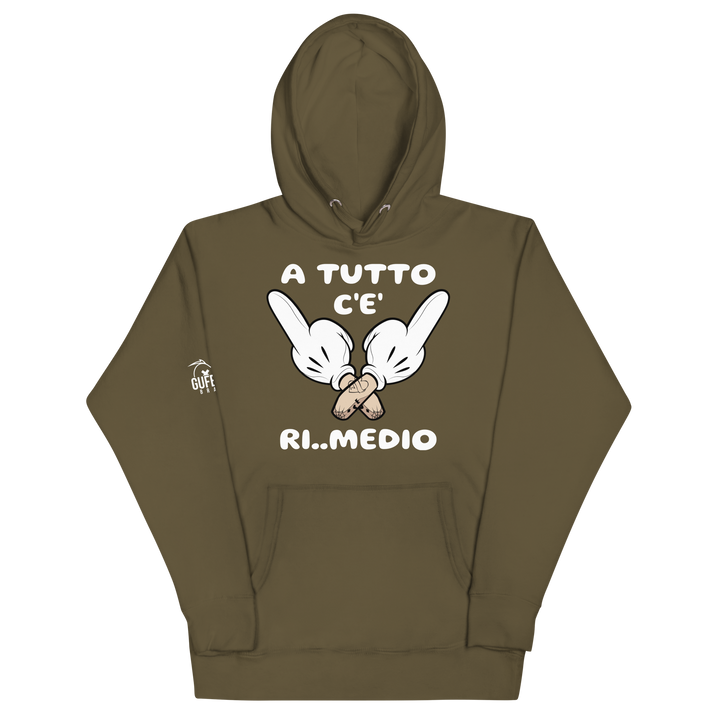 Felpa con cappuccio unisex Ri..Medio - Gufetto Brand 