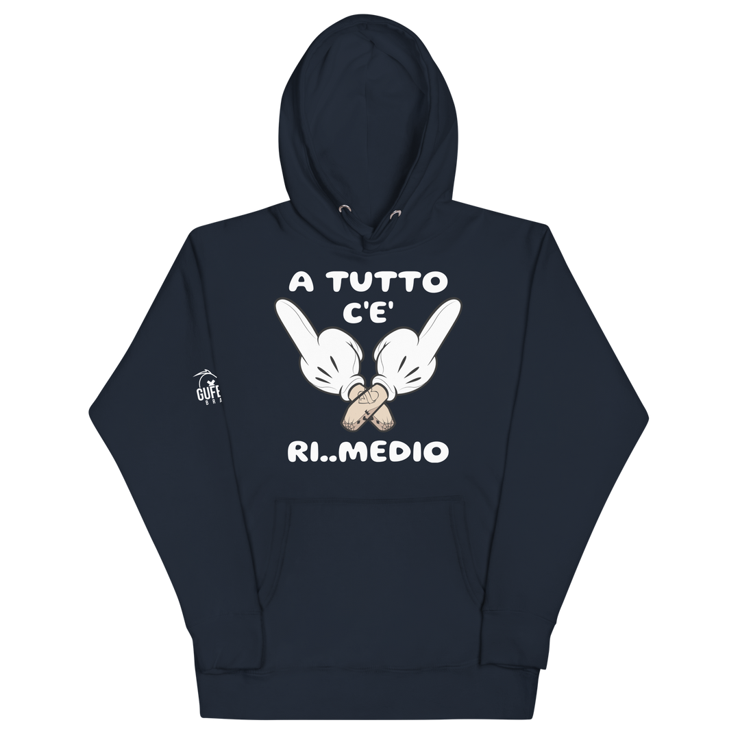 Felpa con cappuccio unisex Ri..Medio - Gufetto Brand 