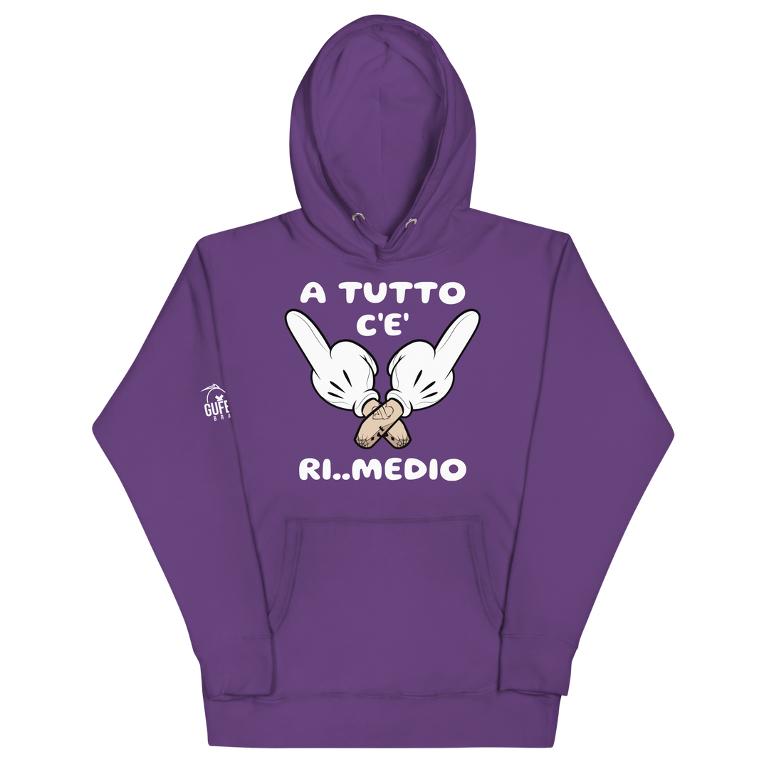Felpa con cappuccio unisex Ri..Medio - Gufetto Brand 