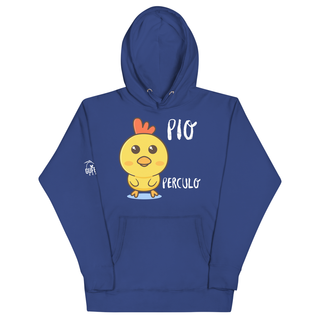 Felpa con cappuccio unisex Pio Perculo - Gufetto Brand 