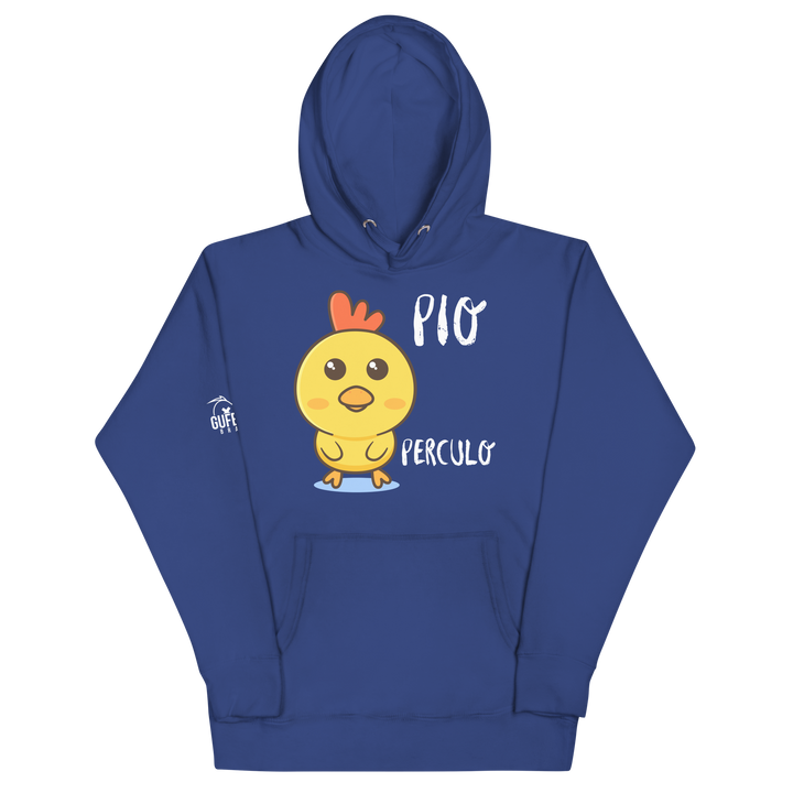 Felpa con cappuccio unisex Pio Perculo - Gufetto Brand 