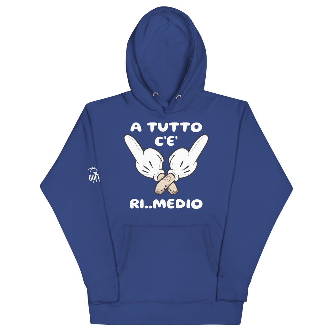 Felpa con cappuccio unisex Ri..Medio - Gufetto Brand 