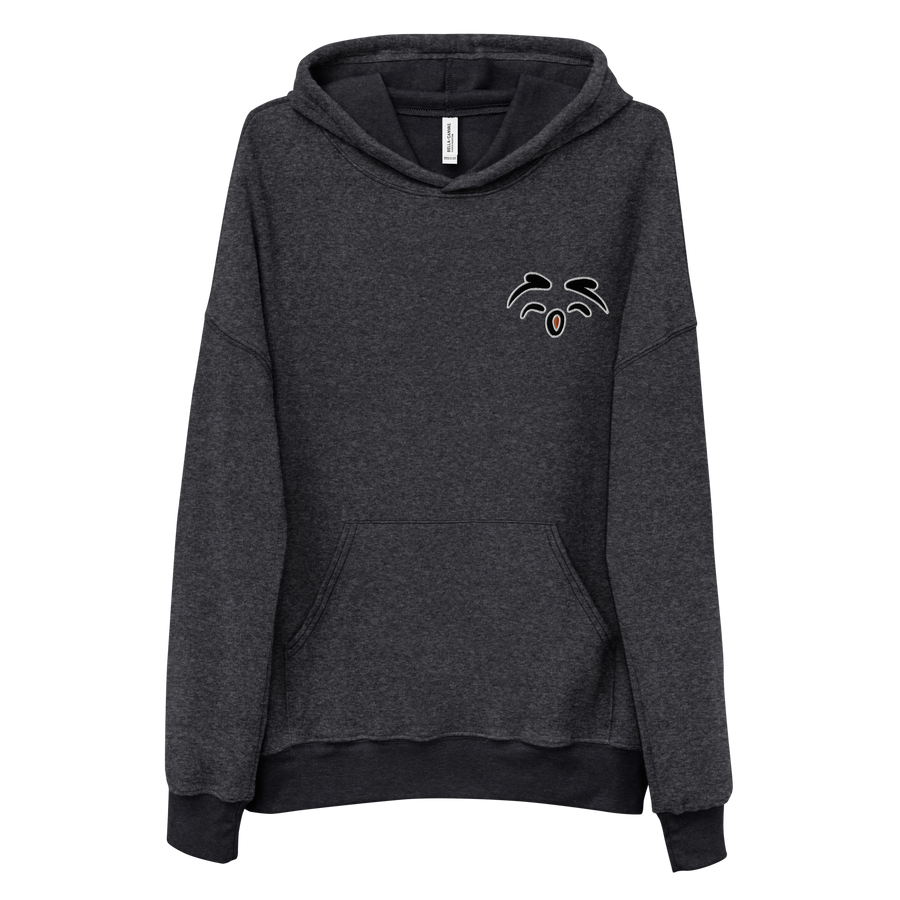 Felpa con cappuccio scamosciata in pile unisex Gufetto Sign - Gufetto Brand 