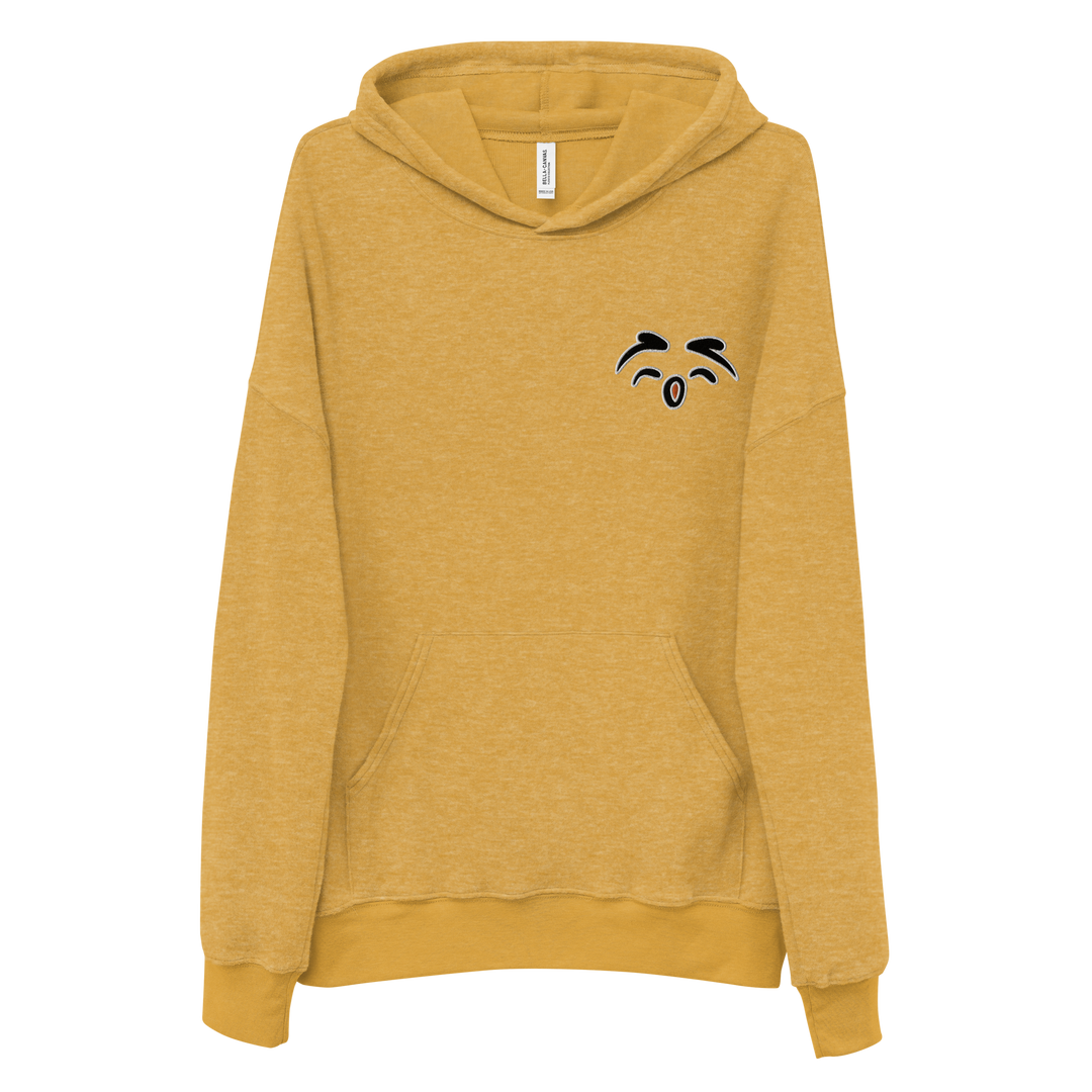 Felpa con cappuccio scamosciata in pile unisex Gufetto Sign - Gufetto Brand 