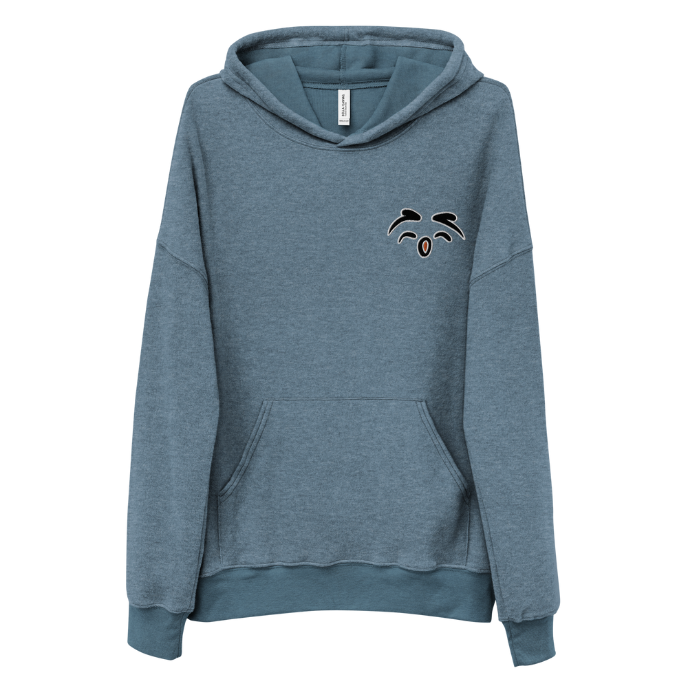 Felpa con cappuccio scamosciata in pile unisex Gufetto Sign - Gufetto Brand 
