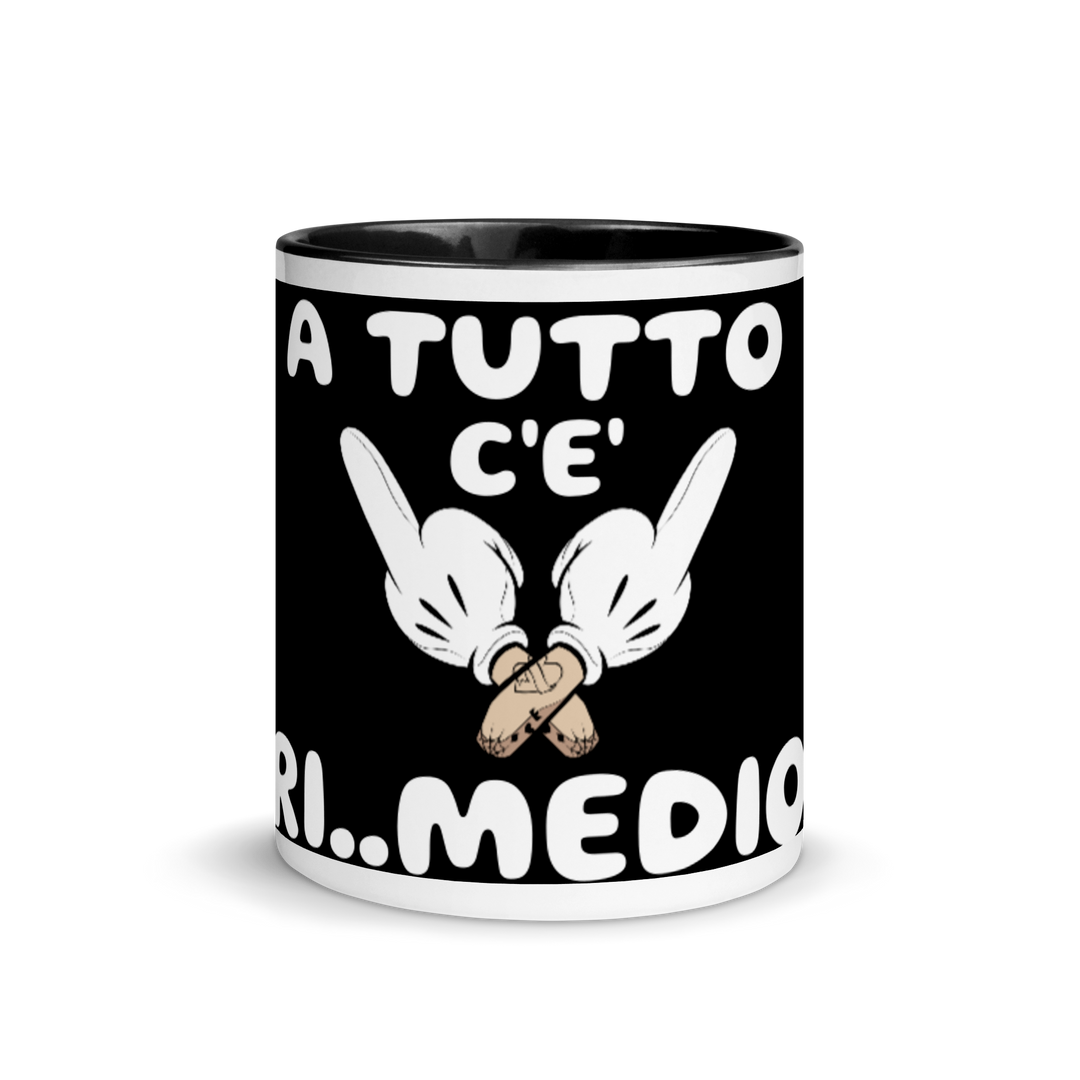 Tazza con interno colorato Ri..Medio - Gufetto Brand 