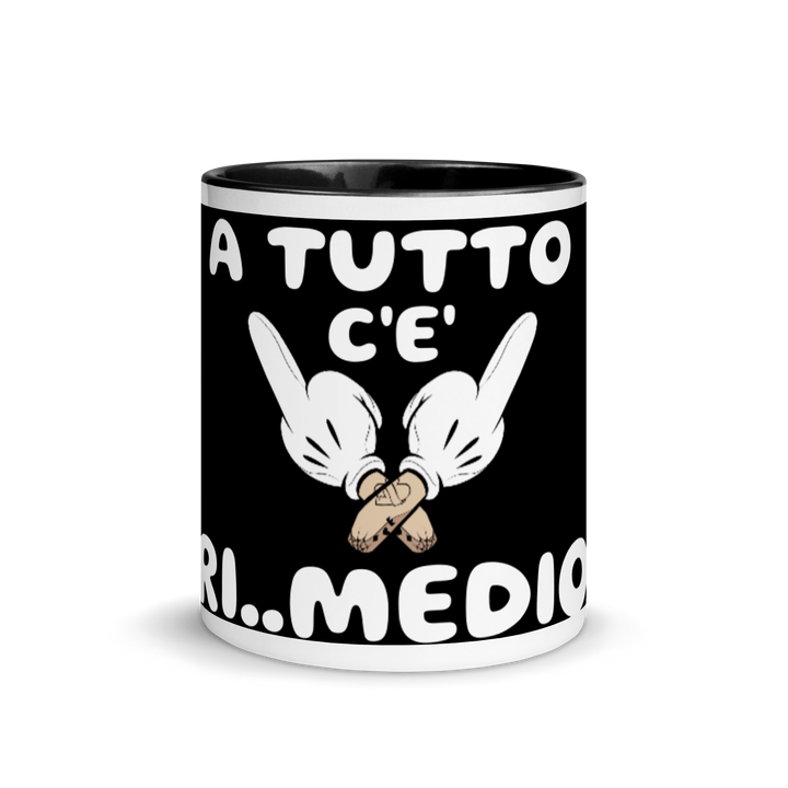 Tazza con interno colorato Ri..Medio - Gufetto Brand 