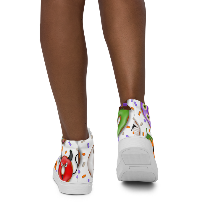 Sneakers alte in tela da donna HALLOWEEN DONUTS - Gufetto Brand 