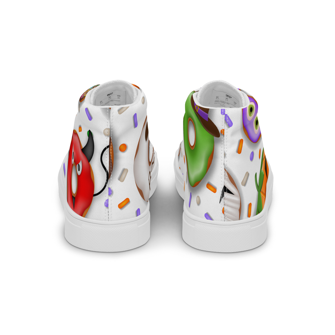 Sneakers alte in tela da donna HALLOWEEN DONUTS - Gufetto Brand 