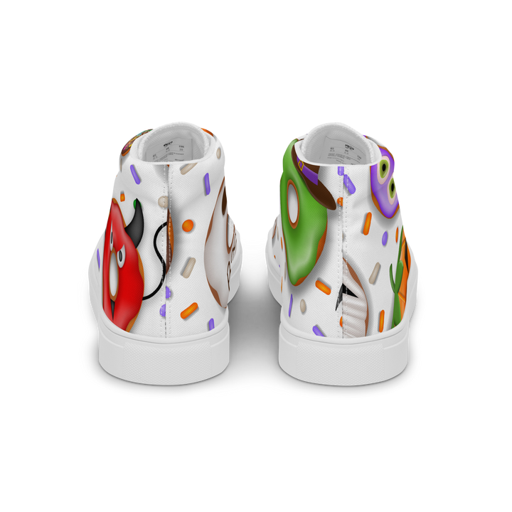 Sneakers alte in tela da donna HALLOWEEN DONUTS - Gufetto Brand 