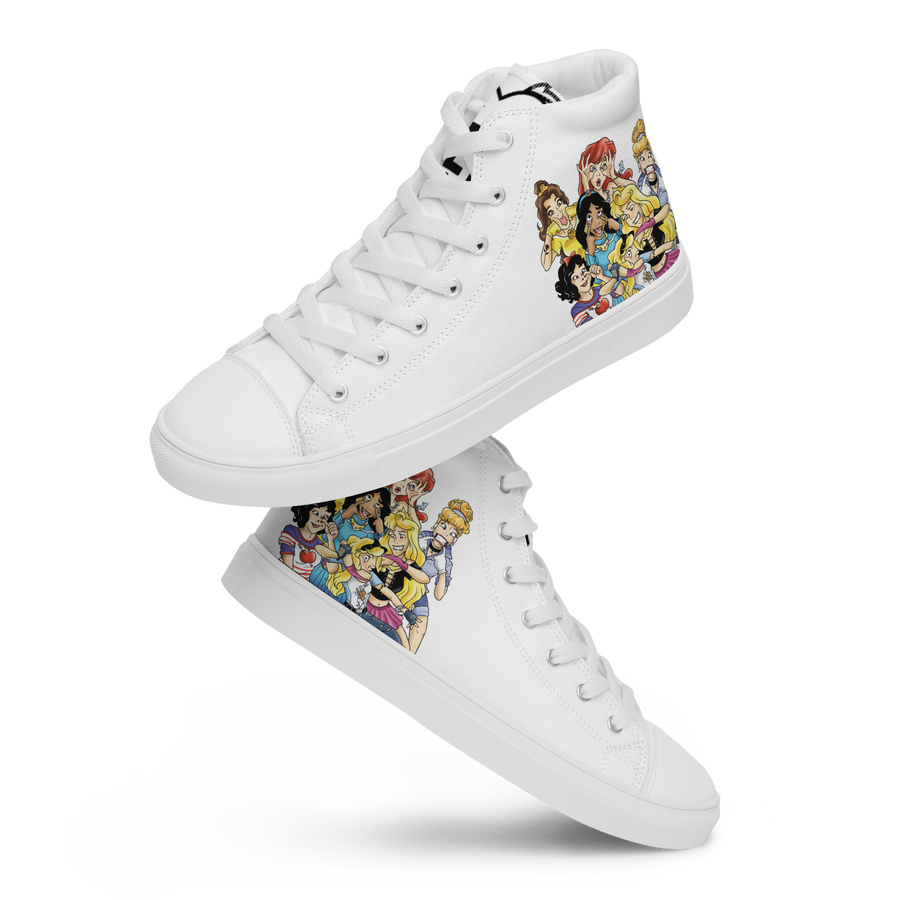 Sneakers alte in tela da donna PRINCIPESSE 2.0 Limited Edition - Gufetto Brand 