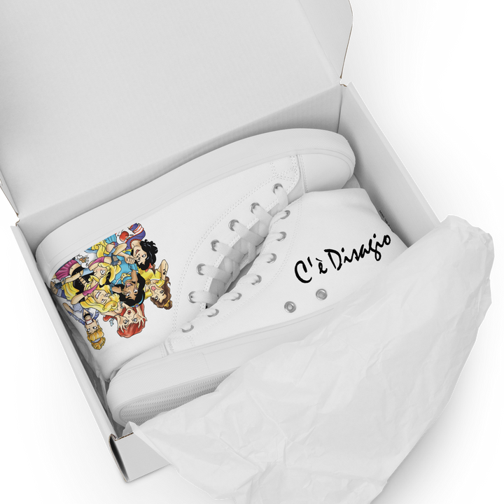 Sneakers alte in tela da donna PRINCIPESSE 2.0 Limited Edition - Gufetto Brand 