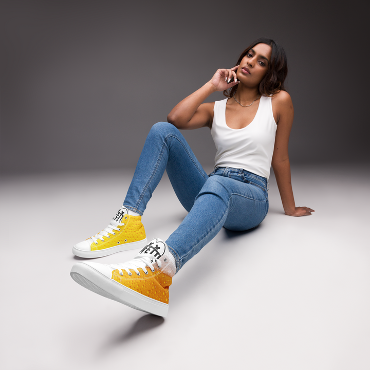 Sneakers alte in tela da donna BIRRA - Gufetto Brand 