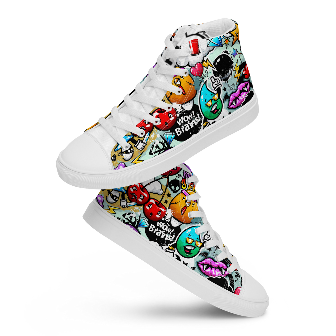 Sneakers alte in tela da donna CARTOON - Gufetto Brand 