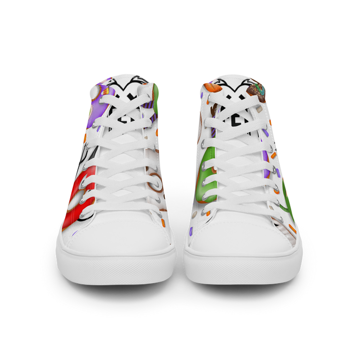 Sneakers alte in tela da donna HALLOWEEN DONUTS - Gufetto Brand 