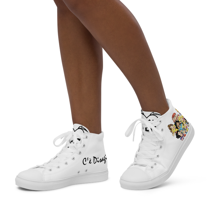 Sneakers alte in tela da donna PRINCIPESSE 2.0 Limited Edition - Gufetto Brand 