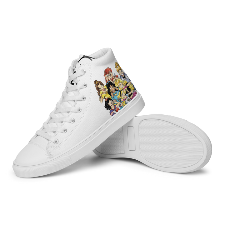 Sneakers alte in tela da donna PRINCIPESSE 2.0 Limited Edition - Gufetto Brand 