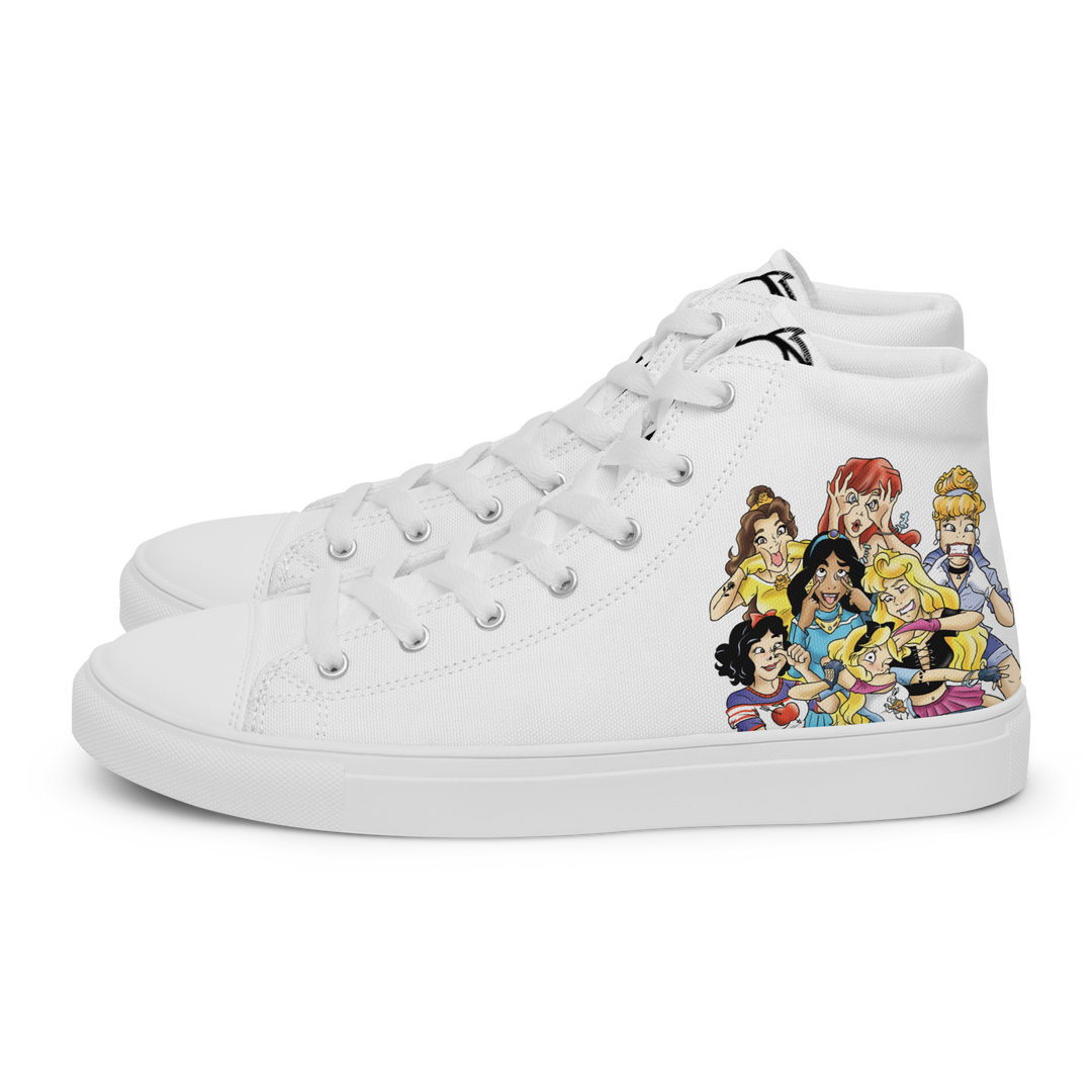Sneakers alte in tela da donna PRINCIPESSE 2.0 Limited Edition - Gufetto Brand 