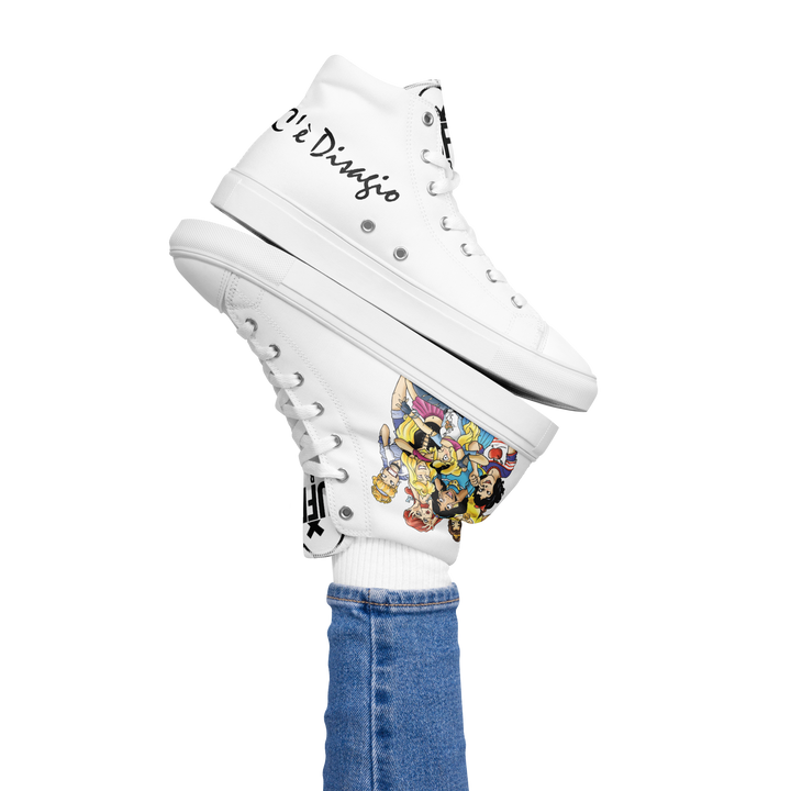 Sneakers alte in tela da donna PRINCIPESSE 2.0 Limited Edition - Gufetto Brand 