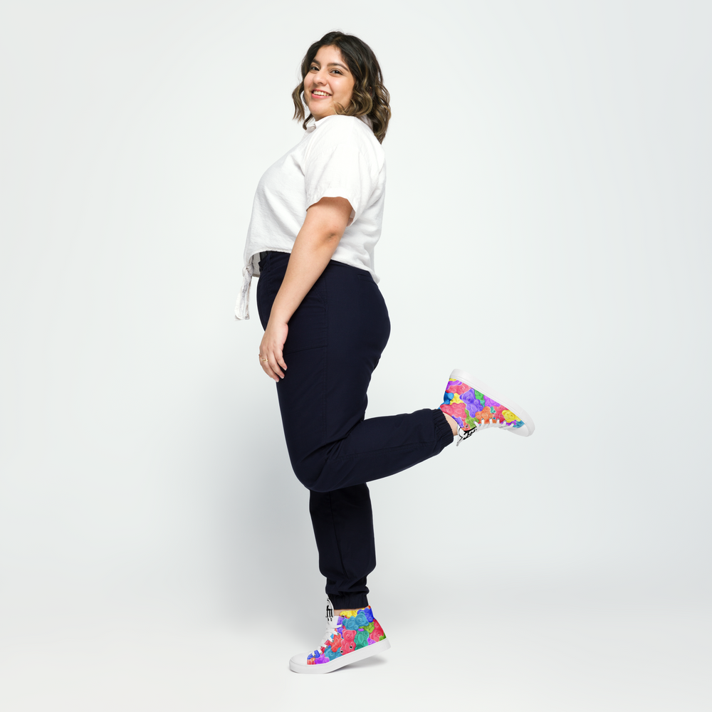 Sneakers alte in tela da donna Orsetti Gummy - Gufetto Brand 