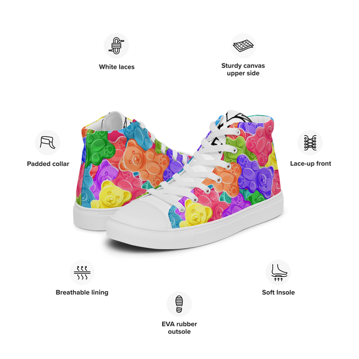 Sneakers alte in tela da donna Orsetti Gummy - Gufetto Brand 