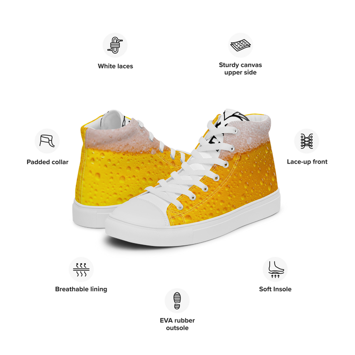 Sneakers alte in tela da donna BIRRA - Gufetto Brand 