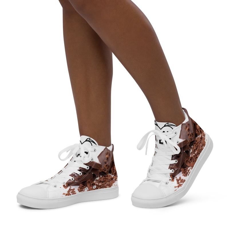 Sneakers alte in tela da donna CHOCOLATE - Gufetto Brand 