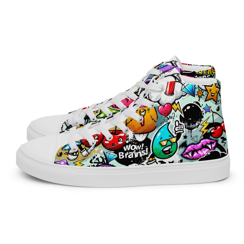 Sneakers alte in tela da donna CARTOON - Gufetto Brand 