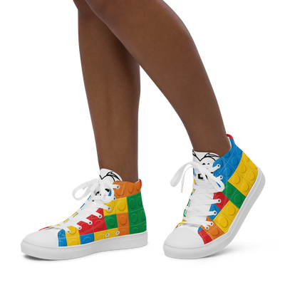 Sneakers alte in tela da donna LEGO EDITION - Gufetto Brand 
