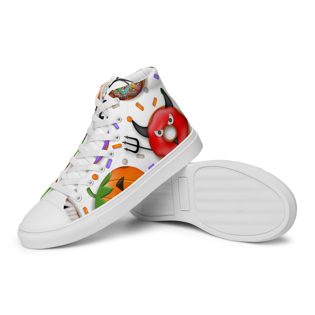 Sneakers alte in tela da donna HALLOWEEN DONUTS - Gufetto Brand 