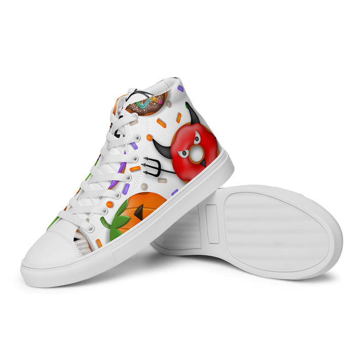 Sneakers alte in tela da donna HALLOWEEN DONUTS - Gufetto Brand 