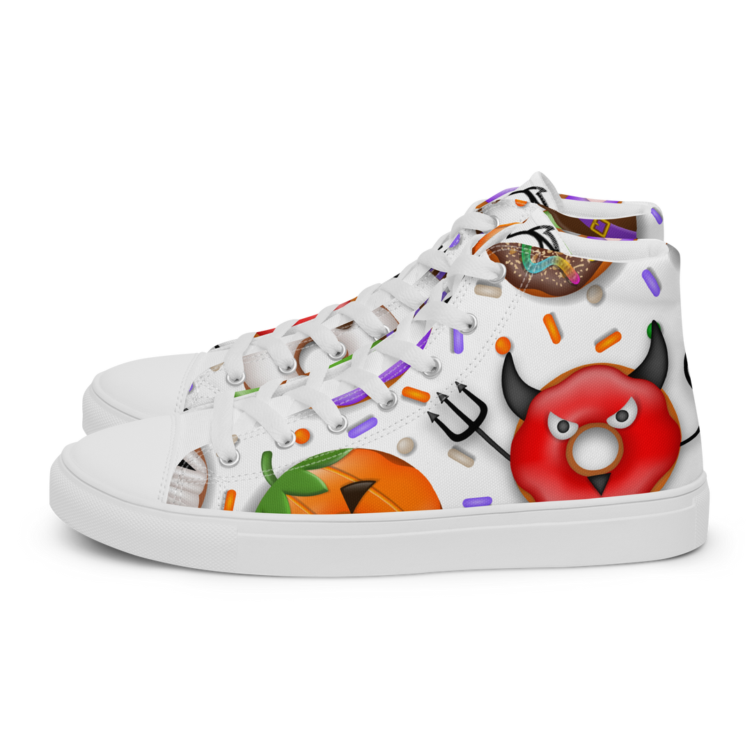 Sneakers alte in tela da donna HALLOWEEN DONUTS - Gufetto Brand 