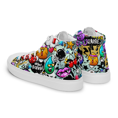 Sneakers alte in tela da donna CARTOON - Gufetto Brand 