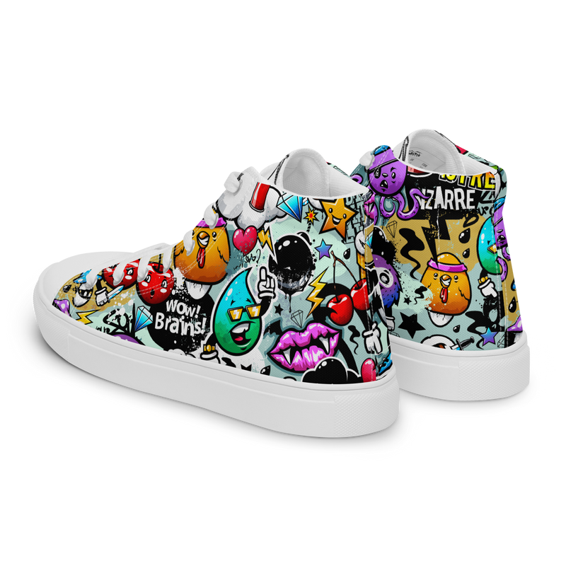 Sneakers alte in tela da donna CARTOON - Gufetto Brand 