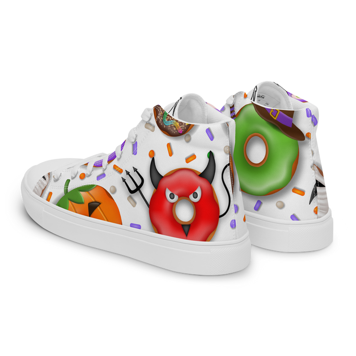 Sneakers alte in tela da donna HALLOWEEN DONUTS - Gufetto Brand 