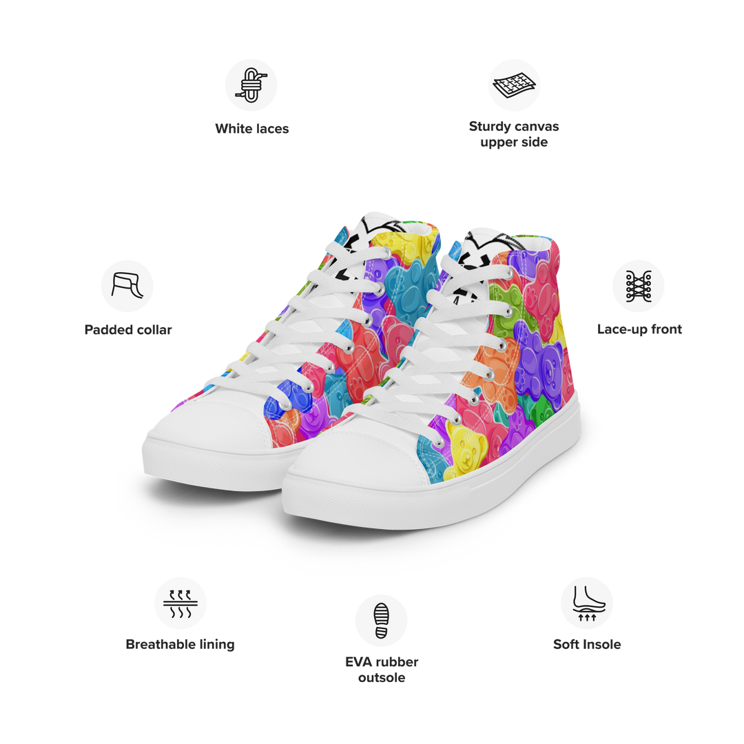 Sneakers alte in tela da donna Orsetti Gummy - Gufetto Brand 