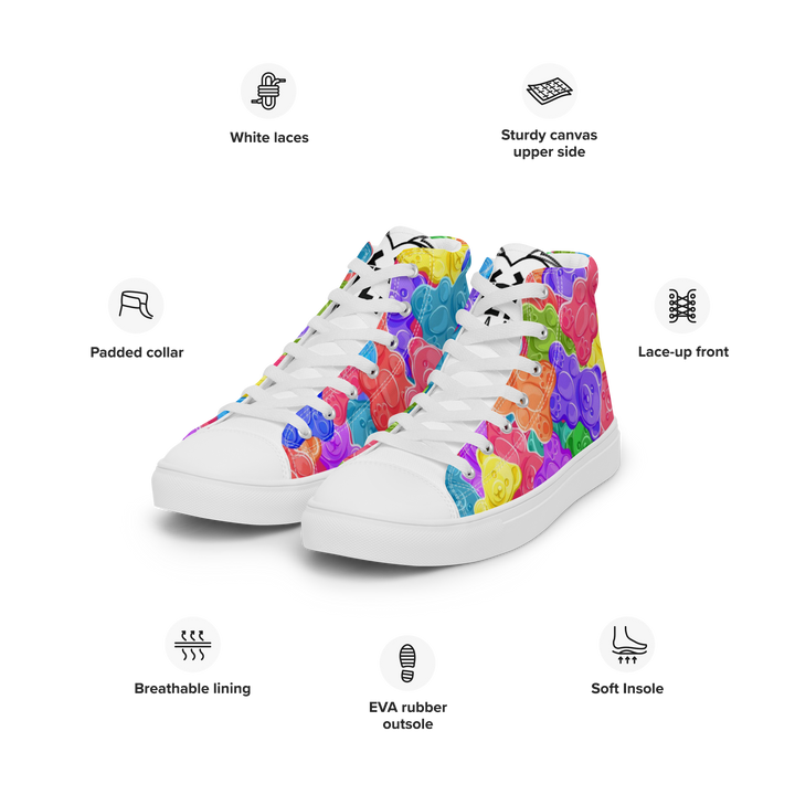 Sneakers alte in tela da donna Orsetti Gummy - Gufetto Brand 