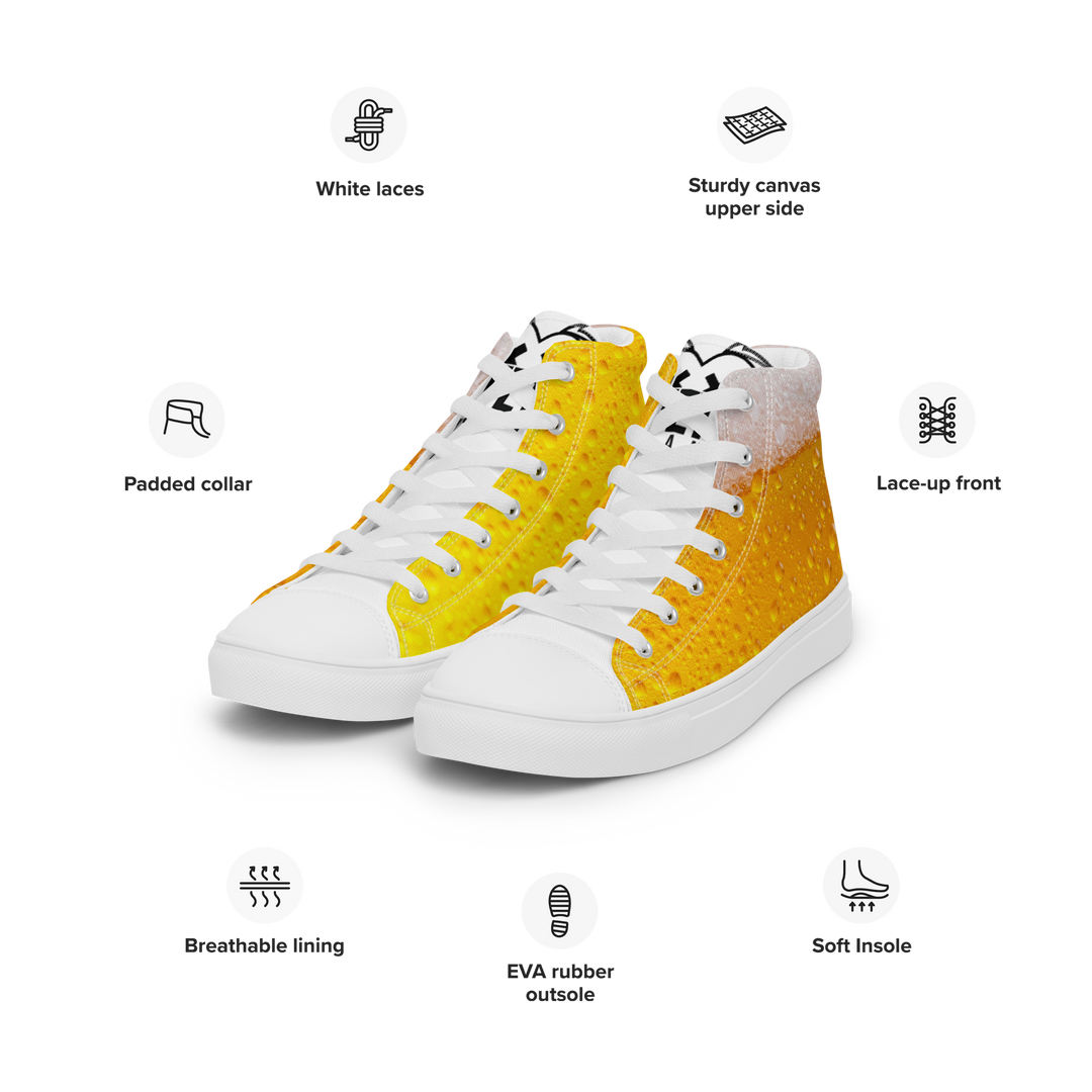 Sneakers alte in tela da donna BIRRA - Gufetto Brand 