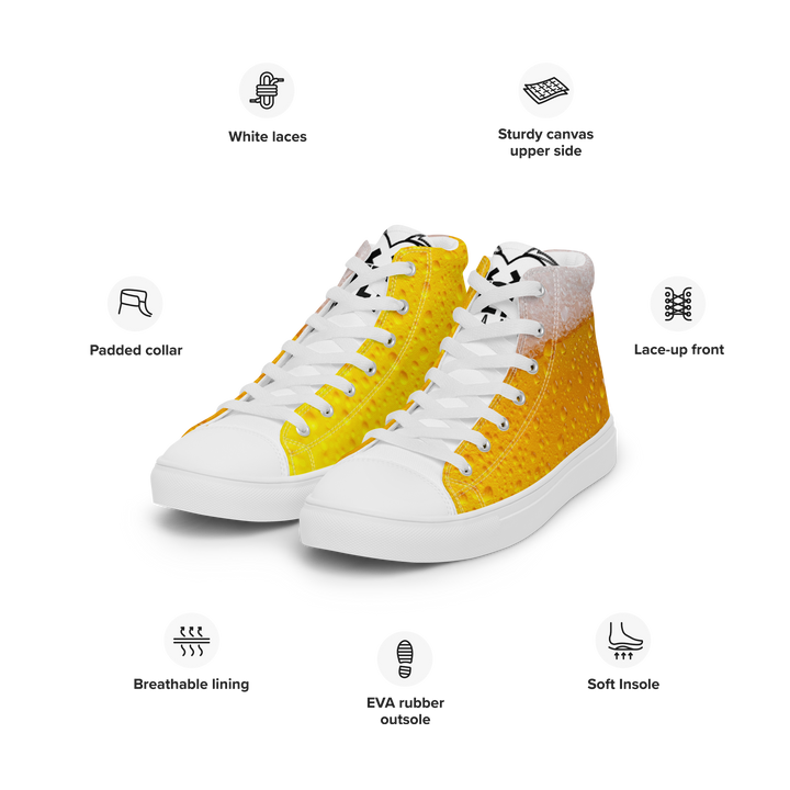 Sneakers alte in tela da donna BIRRA - Gufetto Brand 