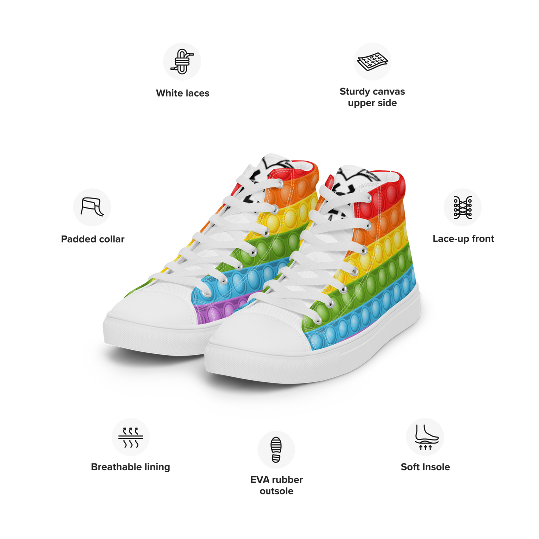 Sneakers alte in tela da donna FIDGET - Gufetto Brand 