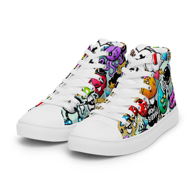 Sneakers alte in tela da donna CARTOON - Gufetto Brand 