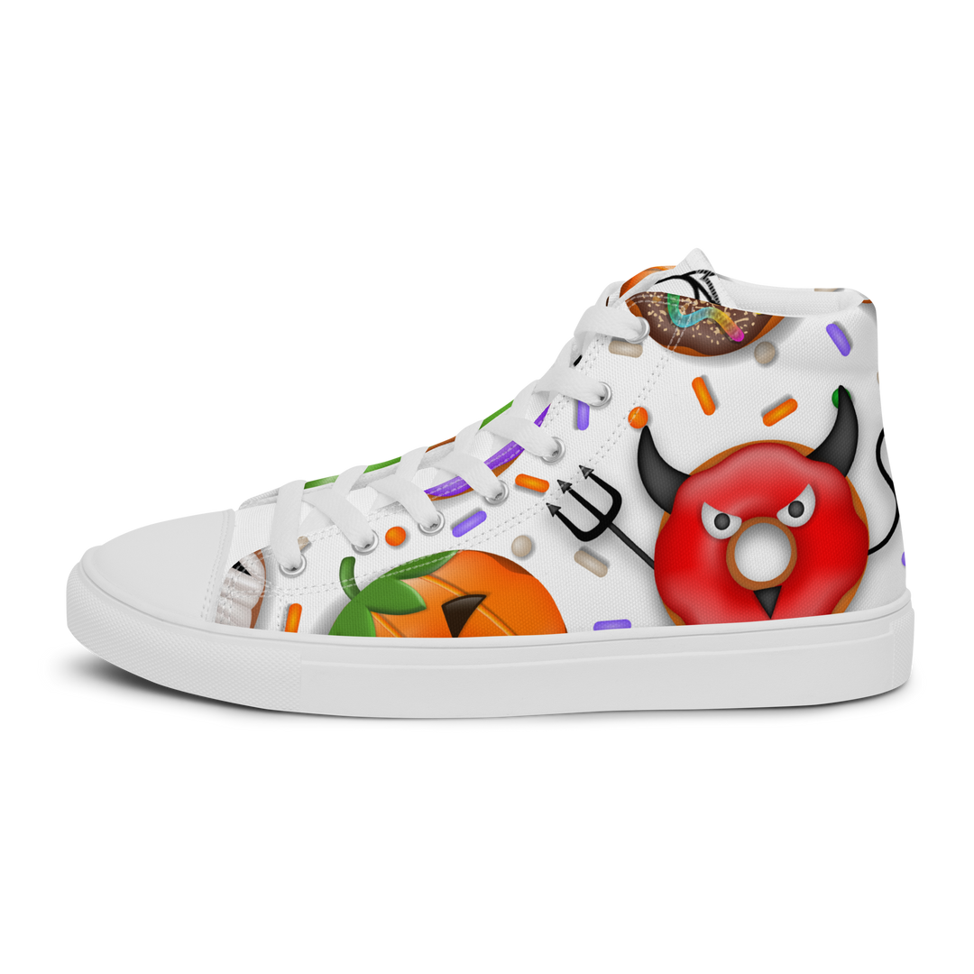 Sneakers alte in tela da donna HALLOWEEN DONUTS - Gufetto Brand 