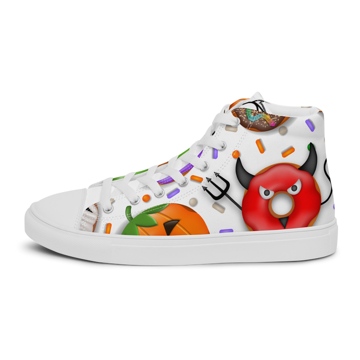 Sneakers alte in tela da donna HALLOWEEN DONUTS - Gufetto Brand 
