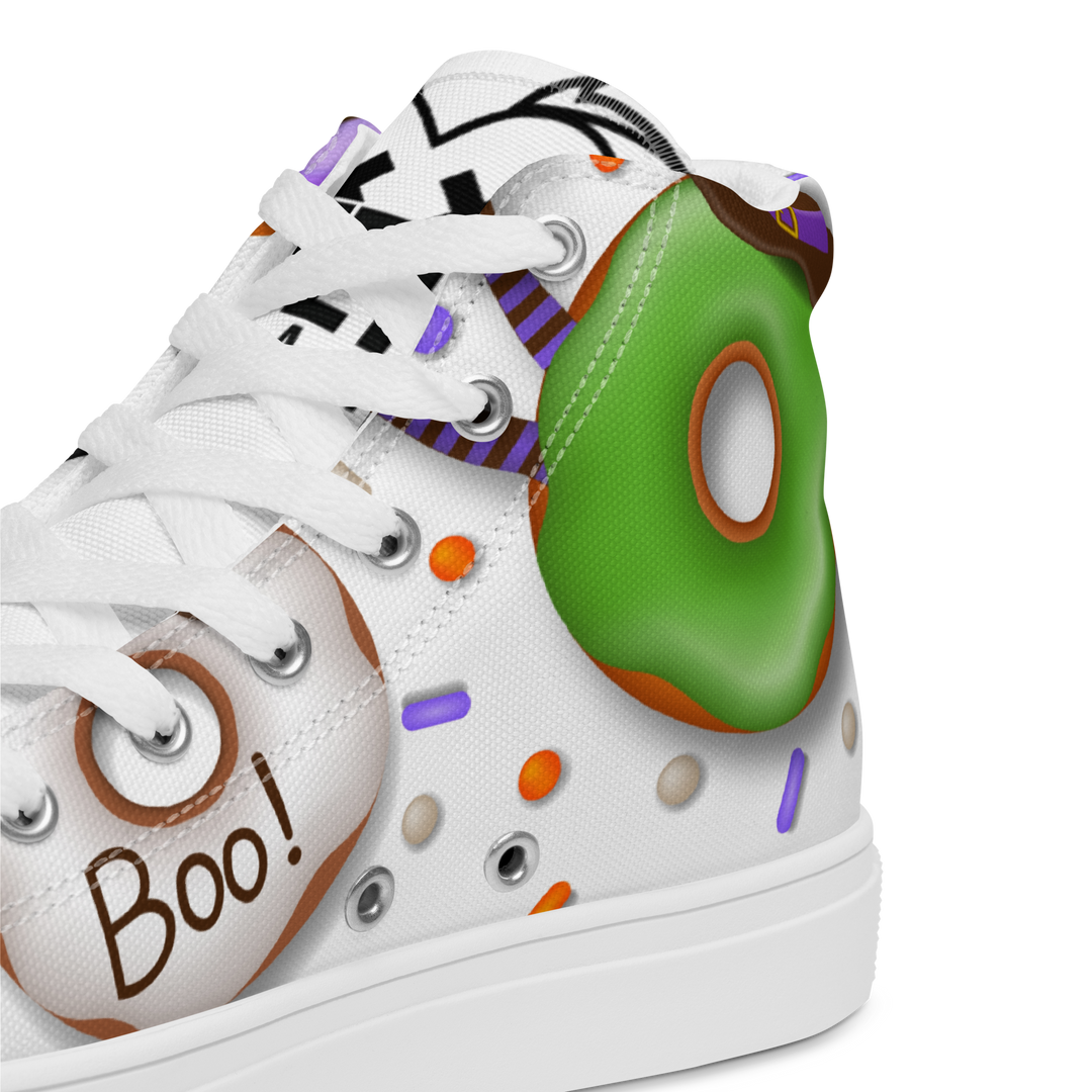 Sneakers alte in tela da donna HALLOWEEN DONUTS - Gufetto Brand 