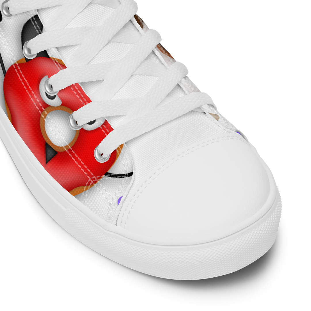 Sneakers alte in tela da donna HALLOWEEN DONUTS - Gufetto Brand 