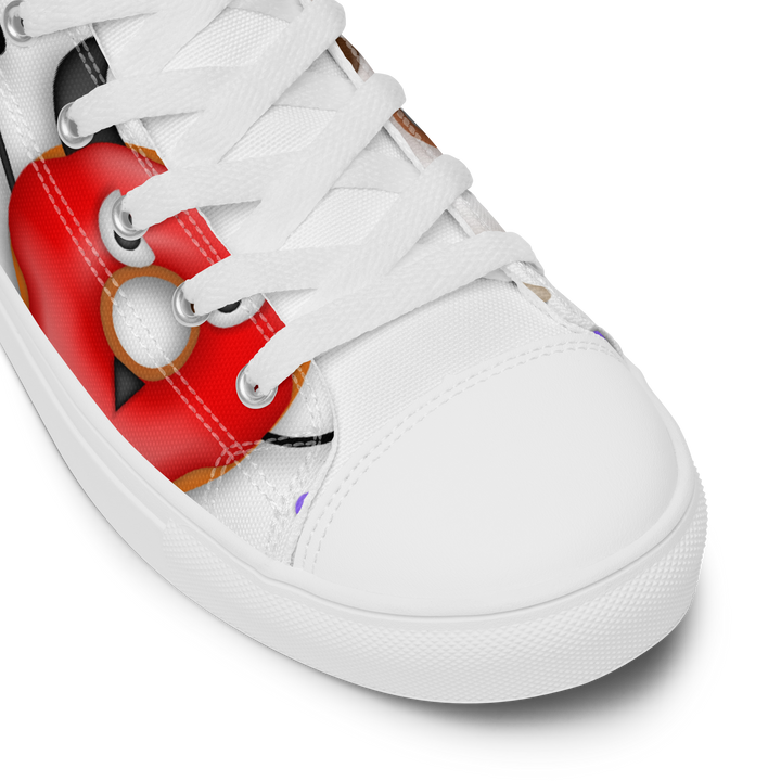 Sneakers alte in tela da donna HALLOWEEN DONUTS - Gufetto Brand 