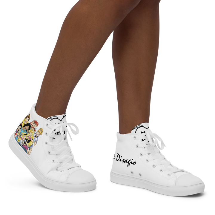 Sneakers alte in tela da donna PRINCIPESSE 2.0 Limited Edition - Gufetto Brand 