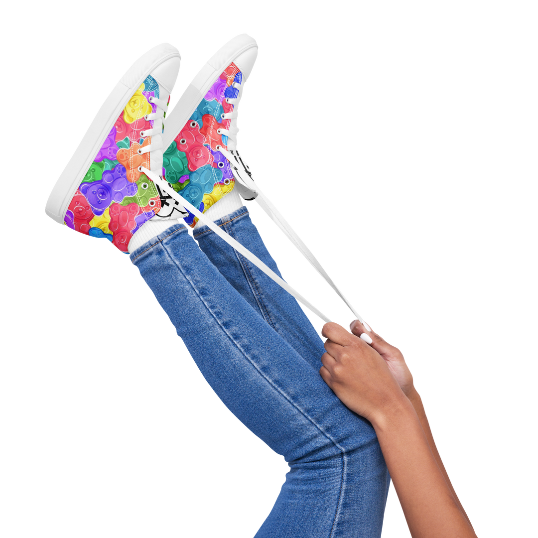 Sneakers alte in tela da donna Orsetti Gummy - Gufetto Brand 
