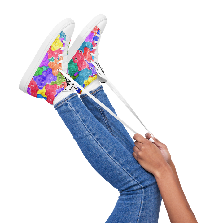 Sneakers alte in tela da donna Orsetti Gummy - Gufetto Brand 