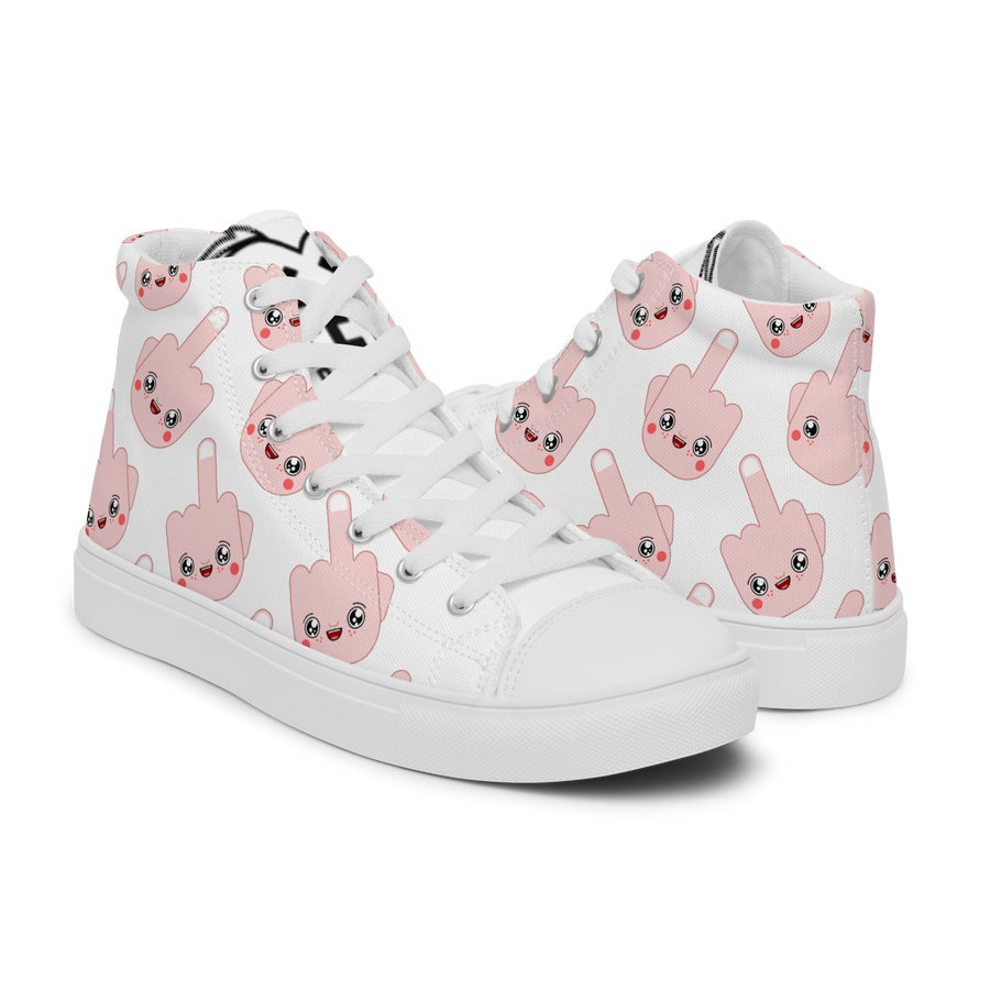 Sneakers alte in tela da donna F*CK - Gufetto Brand 